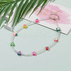 Bunte Polymerton-Frucht-Kinderperlenketten&nbsp;NJEW-JN03288