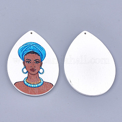 Gedruckte große Holzanhänger&nbsp;WOOD-S050-12K