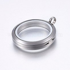 Magnetschwebende Medaillonanhänger aus 304 Edelstahl&nbsp;STAS-O103-35P