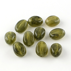 Nachahmung Edelstein oval Acryl-Perlen&nbsp;OACR-R052-M