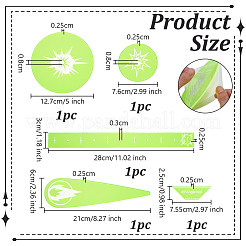 5 Stück transparente Acryl-Vorlagen in 5 Stilen&nbsp;DIY-OC0014-54
