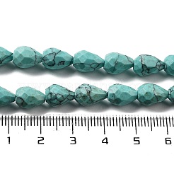 Kunsttürkisfarbenen Perlen Stränge&nbsp;G-P520-B27-01
