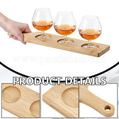 6 Stück Bambus-Weinglastablett&nbsp;AJEW-WH0797-001