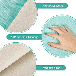 2 tapis carré en fibres acryliques 2 couleurs&nbsp;AJEW-CN0003-11A