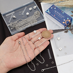 40 Stück 3 Stile Klarglas Wunschflasche Anhänger Set&nbsp;GLAA-SC0002-36