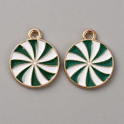 Pendentifs en alliage d'émail sur le thème de Noël&nbsp;ENAM-WH0058-017C