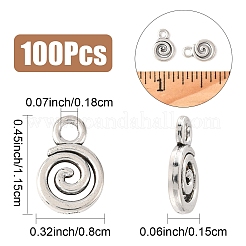 100 Stück Legierungsanhänger im tibetischen Stil&nbsp;FIND-YW0008-81