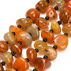 Chapelets de perles veines de dragon en agate naturelle&nbsp;GG-L001-I01-01