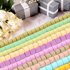 610 Stück 10 Farben handgefertigte Polymer Clay Perlenstränge&nbsp;CLAY-SC0001-38C