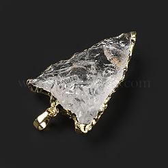 Pendentifs de cristal de quartz naturel&nbsp;G-E581-02LG