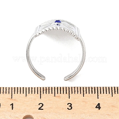 Manschettenringe aus Edelstahl 304 mit Strassen&nbsp;RJEW-S626-09P