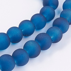 Fili di perline di vetro trasparenti per pitturare&nbsp;GLAA-S031-8mm-31