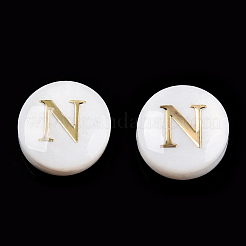 Perles de coquillages naturels d'eau douce&nbsp;SHEL-N036-01N