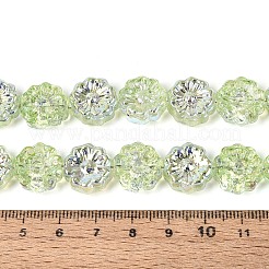 Chapelets de perles en verre transparent électrolytique&nbsp;EGLA-N055-01H