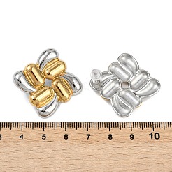 Orecchini a bottone bicolore in acciaio inossidabile 304&nbsp;EJEW-V014-05GP