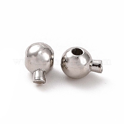 Gestellplattierte Crimpperlen aus Messing&nbsp;KK-F826-04P