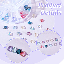 150 Stück 10 Farben transparent gespritzte Glasperlen&nbsp;GLAA-HY0001-15
