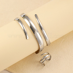 Sets aus Spiralarmreifen und Ringen aus Legierung&nbsp;FS-WG33B53-01