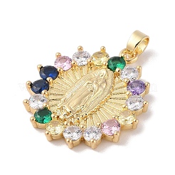 Pendentifs en laiton avec zircone cubique&nbsp;KK-Z050-06G