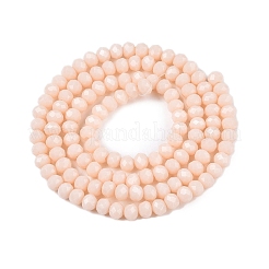 Opake einfarbige Nachahmung Jade Glasperlen Stränge&nbsp;X-EGLA-A044-P4mm-D05