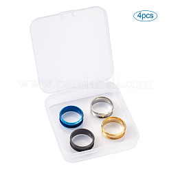 Configuración de anillo de dedo ranurado de acero inoxidable 316l&nbsp;FIND-TA0001-13