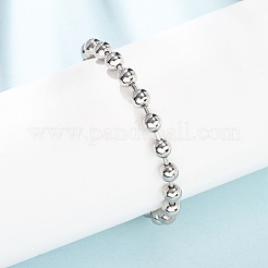Armbänder aus Messing mit Kugelgliedern für Damen&nbsp;BJEW-H640-02A-P