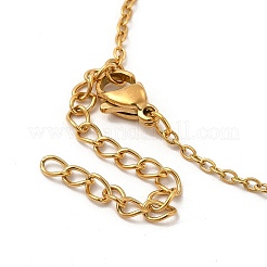 Creolen-Ohrring mit Stern und Kristall-Strassen und Halskette mit Mondanhänger&nbsp;SJEW-P002-07G