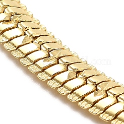 Collar de cadena de espiga de latón chapado en rack&nbsp;BJEW-D058-02G