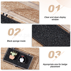 Boîte de rangement pour badges en plastique&nbsp;CON-WH0086-121A