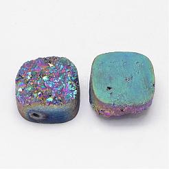 Perline di cristallo di quarzo naturale druzy elettrolitico&nbsp;G-G888-05C