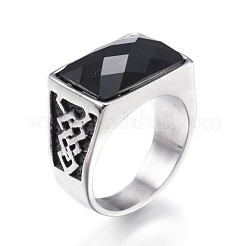 304 Edelstahl-Breitbandringe&nbsp;RJEW-G092-23