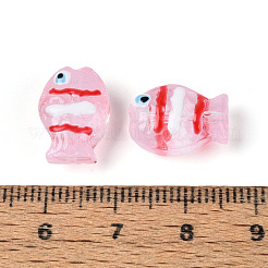 Colliers de perles en verre transparent et émail&nbsp;GLAA-T034-01A