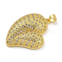 Porte micro ouvrent pendentifs zircone cubique en laiton de placage&nbsp;KK-I718-19C-G