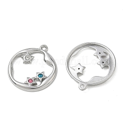 Acciaio inossidabile 304 con pendenti in strass&nbsp;SA-CBA49D2-05P