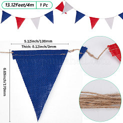 Wimpelfahnen Banner aus Leinen und Kordel&nbsp;DIY-WH20001-99B