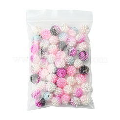 50pcs 5 Farben nachgemachte Perlenacrylperlen&nbsp;OACR-FS0001-62A