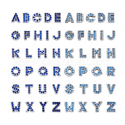 52pcs 2 Farben Legierung Strass Slide Charms slide&nbsp;ALRI-TA0001-14
