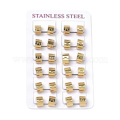 Pendientes de aro anchos de acero inoxidable 201&nbsp;EJEW-D354-17G