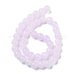 Perles en verre jade d'imitation rondes&nbsp;GLAA-A016-01B