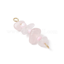 8 pieza de 8 estilos de dijes de conector de cuentas de chip de piedras preciosas mixtas&nbsp;PALLOY-JF03318-01