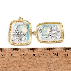 Colgantes de esmalte de aleación de tono dorado claro&nbsp;ENAM-B028-37KCG-02B
