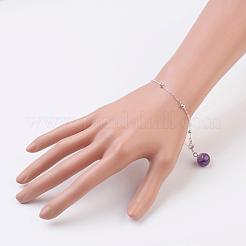 Braccialetti di fascino dei branelli della pietra preziosa naturale&nbsp;BJEW-JB03193