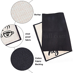 Tapis de tasse en coton et lin thème café&nbsp;AJEW-WH0201-019