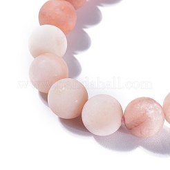 Cuentas de jade naturales brazalete tramo&nbsp;BJEW-JB04173-18