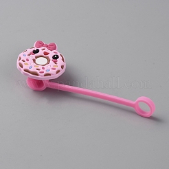 Silikon-Strohhalmkappe der rosa Serie&nbsp;SIL-WH0020-02B