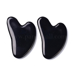 Natürliche schwarze Obsidian Gua Sha Boards&nbsp;G-I313-01