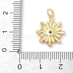 Pendentifs en laiton pavé de zircones cubiques avec émail&nbsp;KK-U062-38G-03