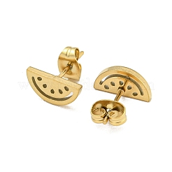 Boucles d'oreilles à tige en acier inoxydable 304&nbsp;EJEW-G384-04B
