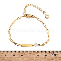 304 Edelstahl-Büroklammerkettenarmbänder&nbsp;BJEW-A035-04G-02
