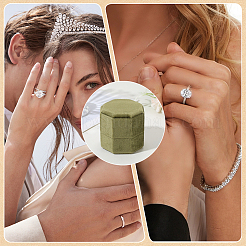 Ringbox aus Kunststoff mit Samtbezug&nbsp;VBOX-WH20003-001B